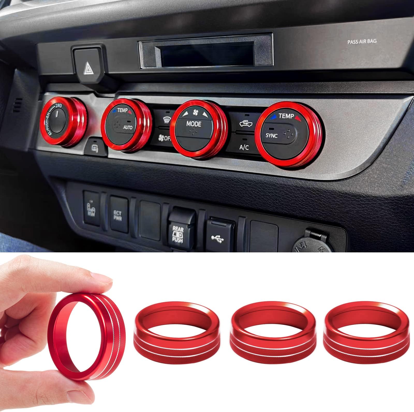 Tacoma Button Knobs Cover