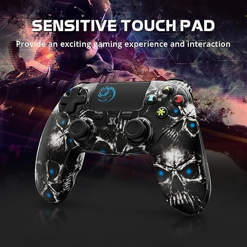 Vista 5 de Wireless Controller for PS4, Controller for Sony PlayStation 4, Double Shock 6-Axis Motion Sensor, Sensitive Touch Pad, Built-in Speaker & Stereo