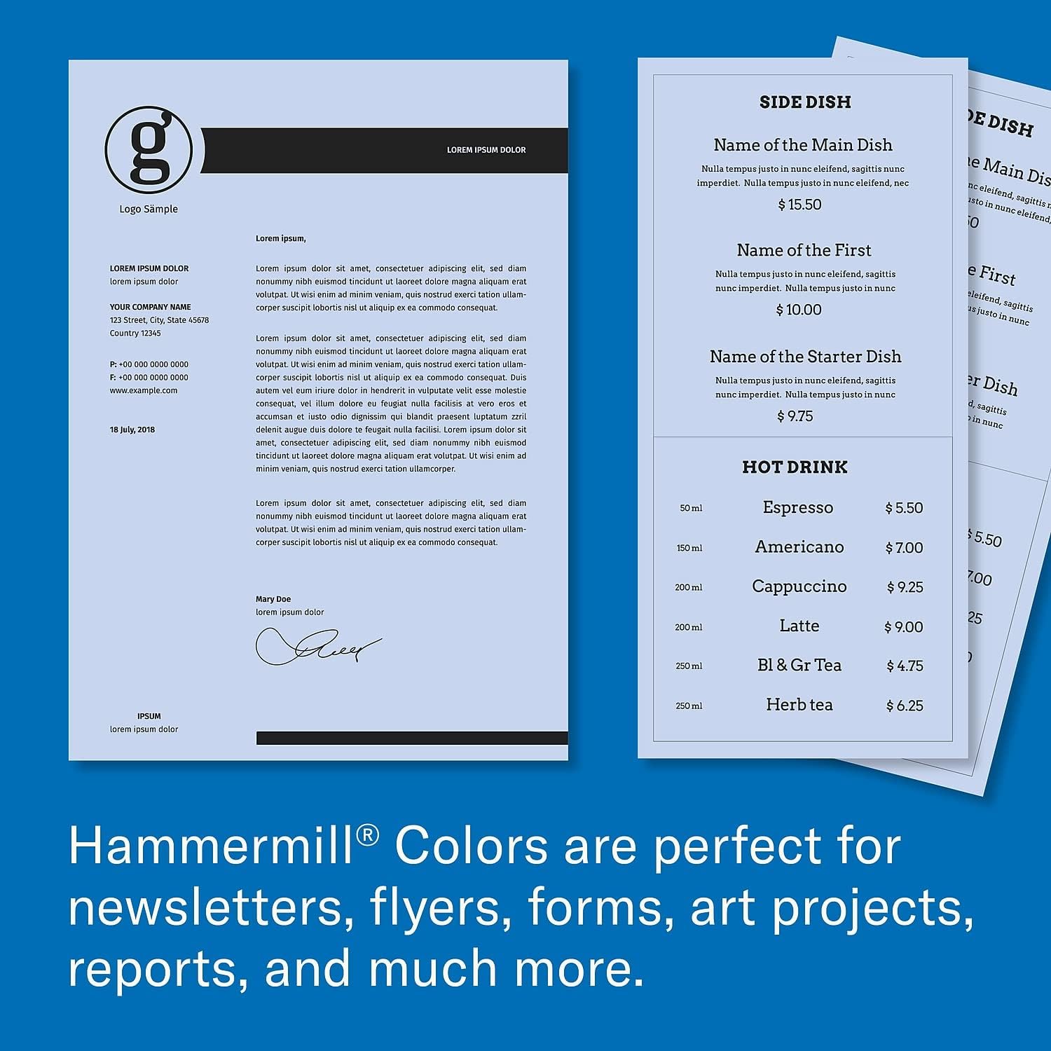 Hammermill Colored Paper, 24 lb Orchid Printer Paper, 8.5 x 11 - Made in the USA, Pastel Paper, 103780R - 1 Ream (500 Sheets)