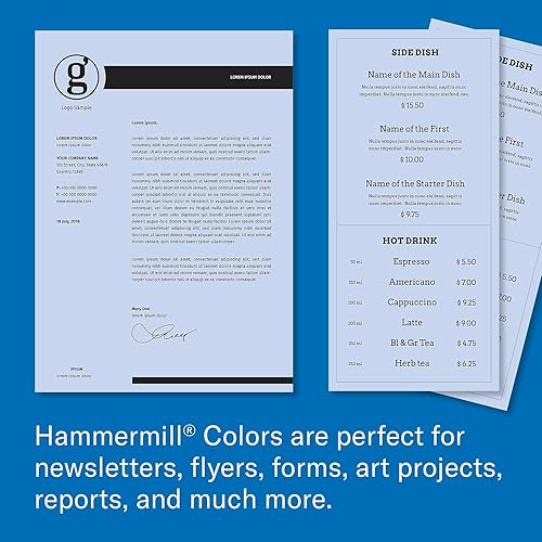 Miniatura 7 de Hammermill - Papel de color, papel para impresora color orquídea de 20 libras, 8.5 x 14 pulgadas - 1 resma (500 hojas), fabricado en Estados Unidos,