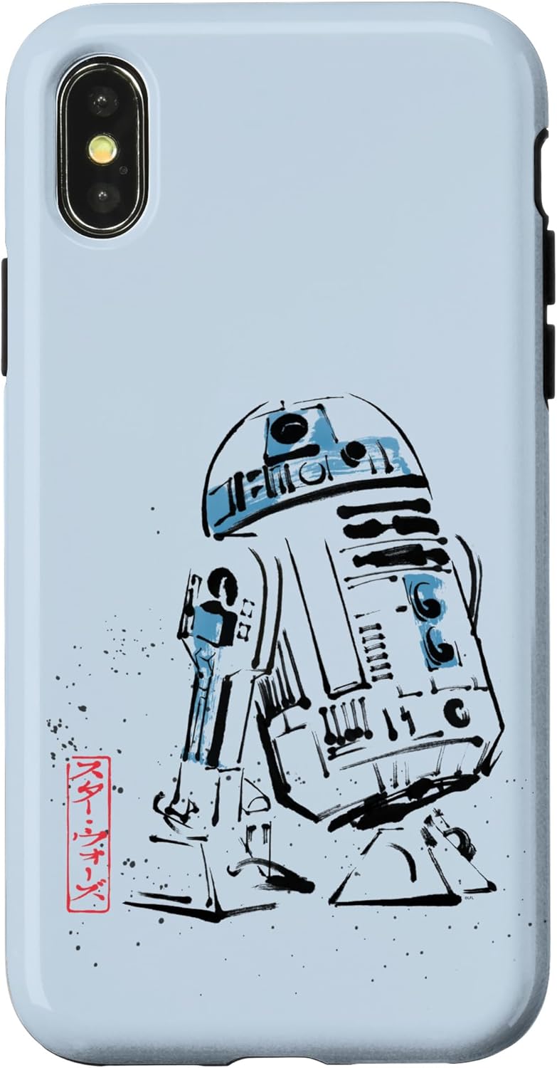 Star Wars R2-D2 Japan Sumi-e Ink Wash Painting Style Case for iPhone 16 Pro