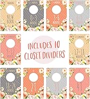 Vista 9 de Canopy Street Divisores de ropa modernos de arcoíris para armario/organizadores de armario de arco iris de moda, 10 divisores de organización