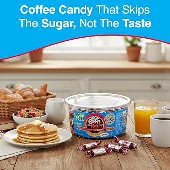 Coffee Rio Assorted Flavors Sugar Free Coffee Candy (Caffe Latte, Original, Espresso), 24 oz Tub (130 Gourmet Mix) - Individually Wrapped Hard Candies Blended w/Fresh Dairy Cream - Kosher Certified