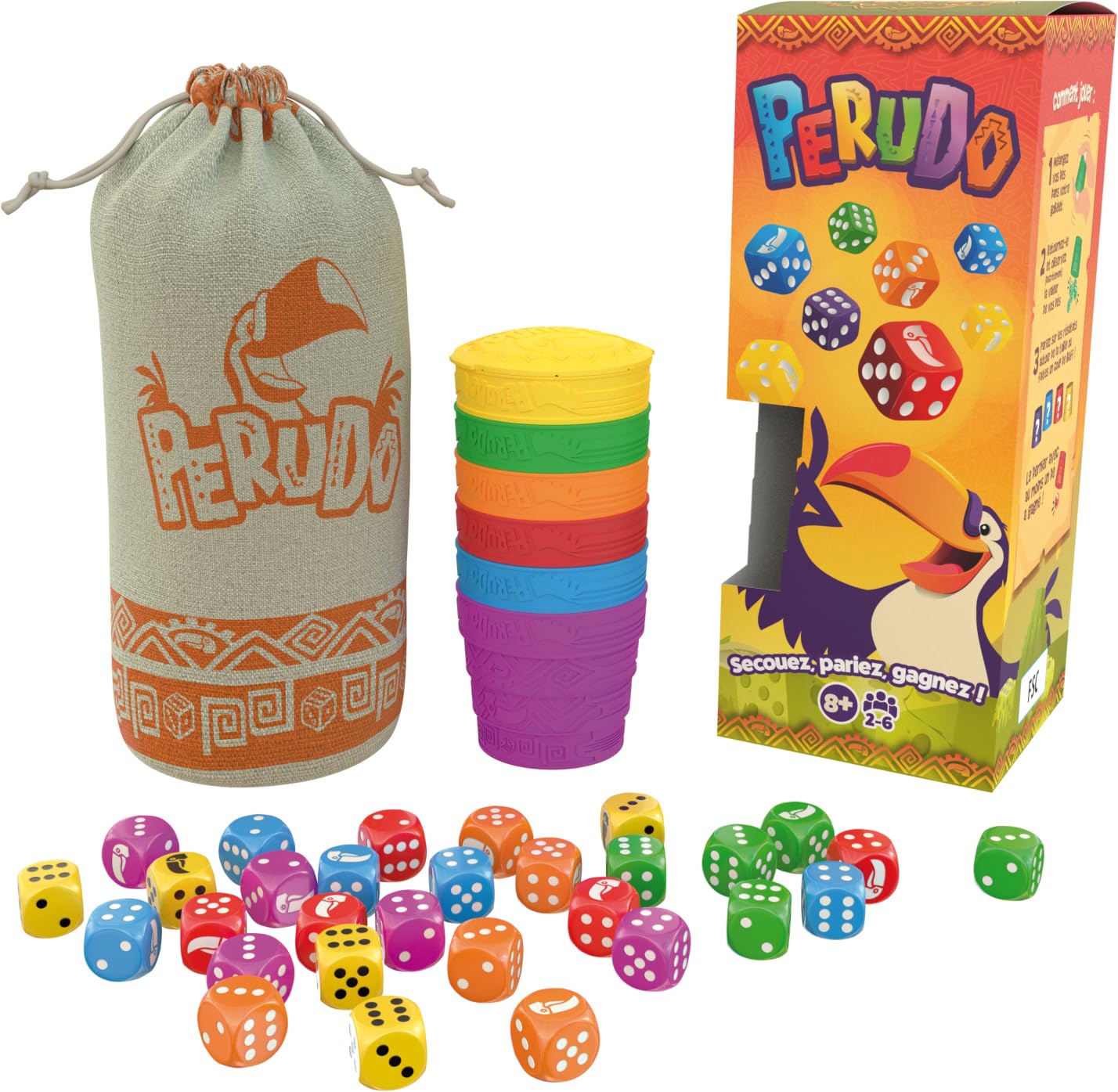 Perudo, Gioco Da Tavolo Di Bluff, 8+ Anni, 2-6 Giocatori