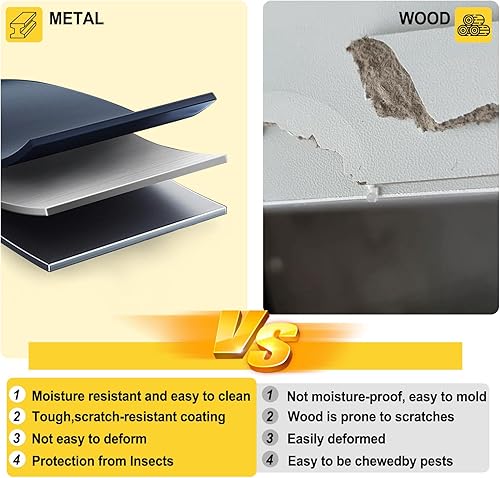 Miniatura 6 de Organizador de almacenamiento de juguetes y estantería de metal para niños con 3 gabinetes de almacenamiento y 5 estantes abiertos, estante