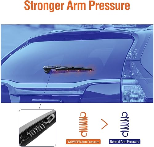 Miniatura 5 de Brazo de limpiaparabrisas trasero con aspas para Honda CRV 2016 2015 2014 2013 2012, limpiaparabrisas trasero original 76720-T0A-003 10+13+13
