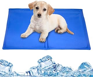Dog Cooling Bed - Ice Gel Mat Pad, Waterproof Summer Pet Cooler, Heat Relief Sleeping, Chill Cushion Design | Portable Mattress For Dogs, Cats, Crate, Sofa, Car Seat, Indoor Outdoor