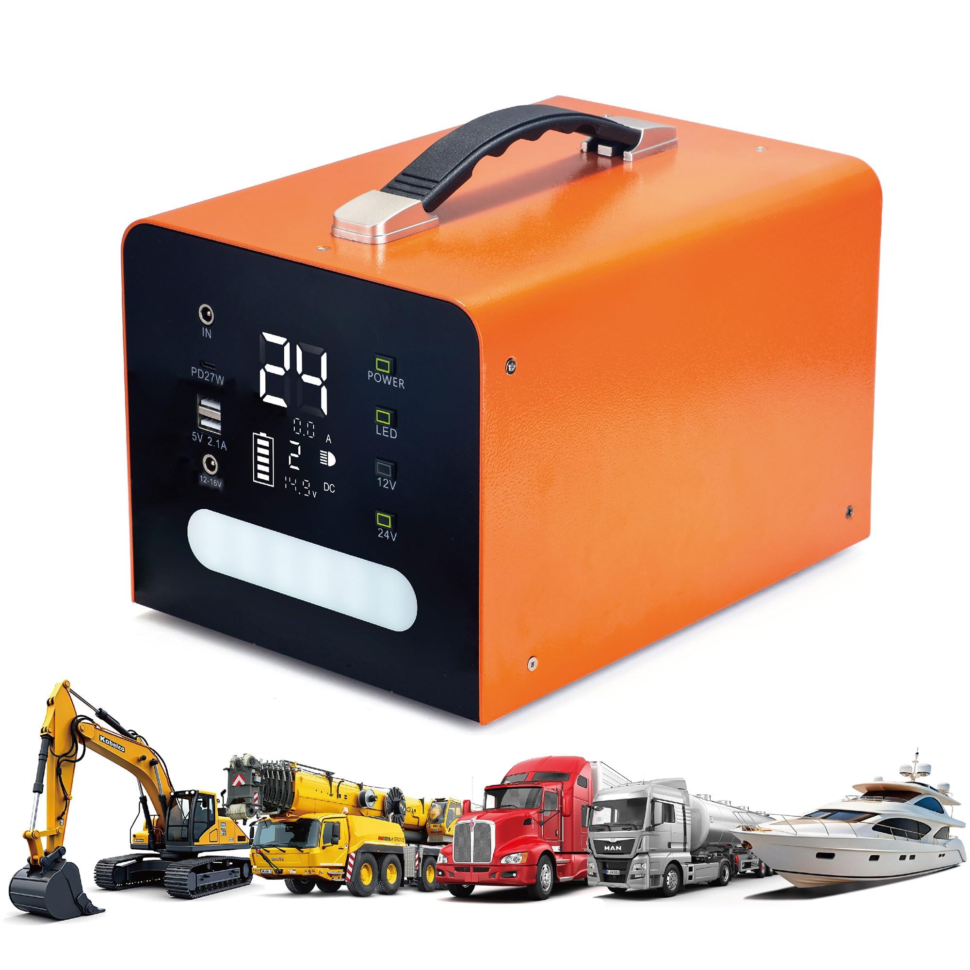 Truck Jump Starter Heavy Duty 18000A 236 8Wh Battery Package is Suitable for 50L dieselengines and is Compatible