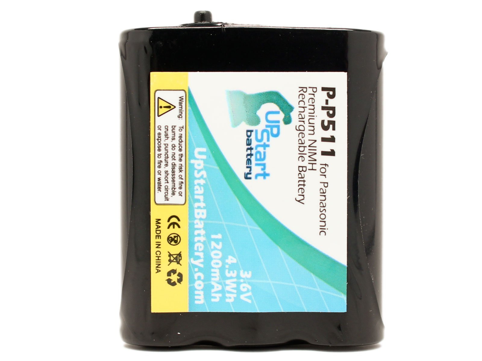 Replacement for Panasonic KX-TG5100 Battery - Compatible with for Panasonic Cordless Phone Battery (1200mAh 3.6V NI-MH)