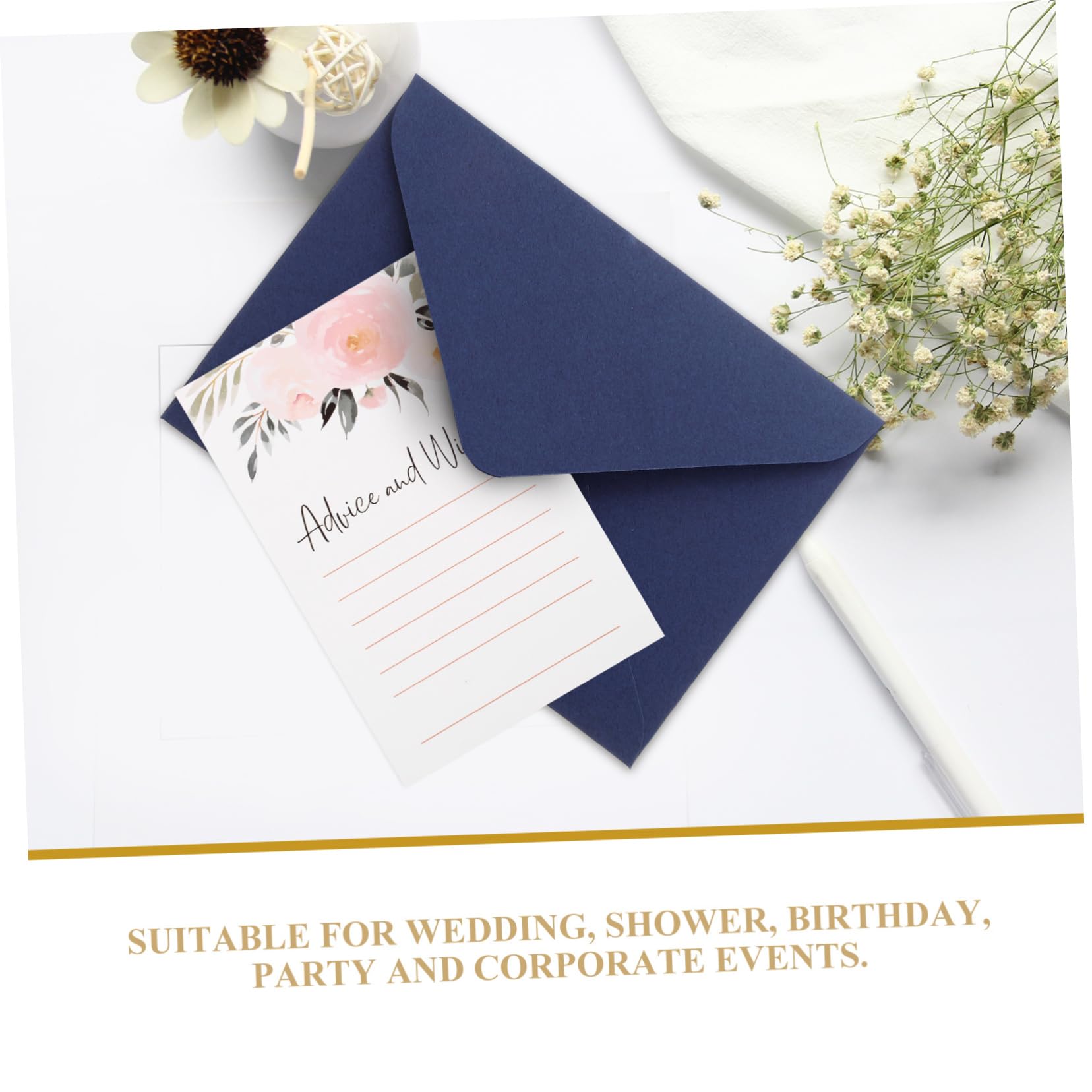 Ipetboom 5 Set Busta Salutare Inviti Nozze Elegant Buste Grazie Biglietto Imballaggi Le Cadeau Partecipazioni Matrimonio Accessori Per Feste Rifornimenti Di Festival Carta 50 Pezzi*5