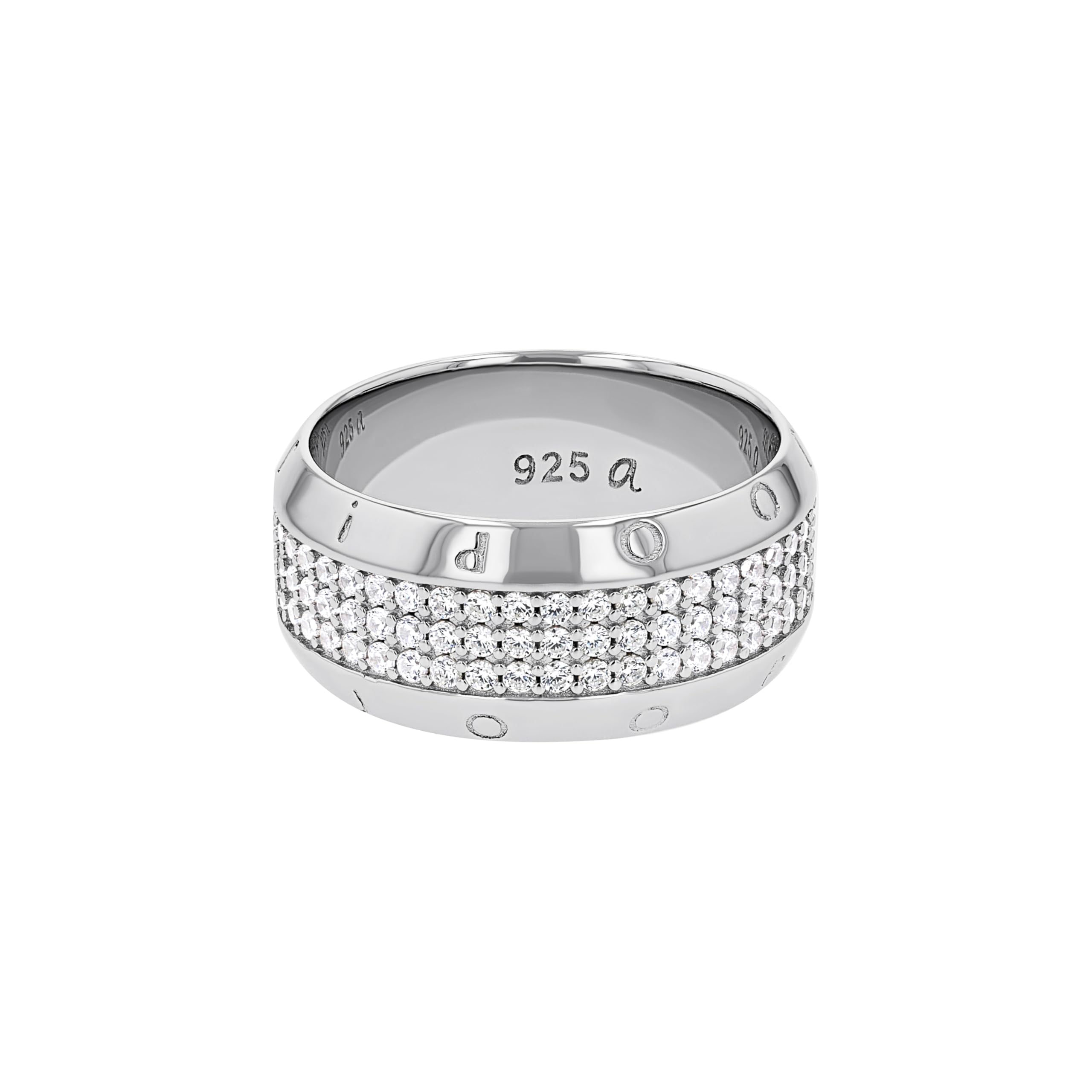 JOOP! Ring 925 Sterling Silber Damen Ringe, mit Zirkonia synth., Weiß, Kommt in Schmuck Geschenk Box