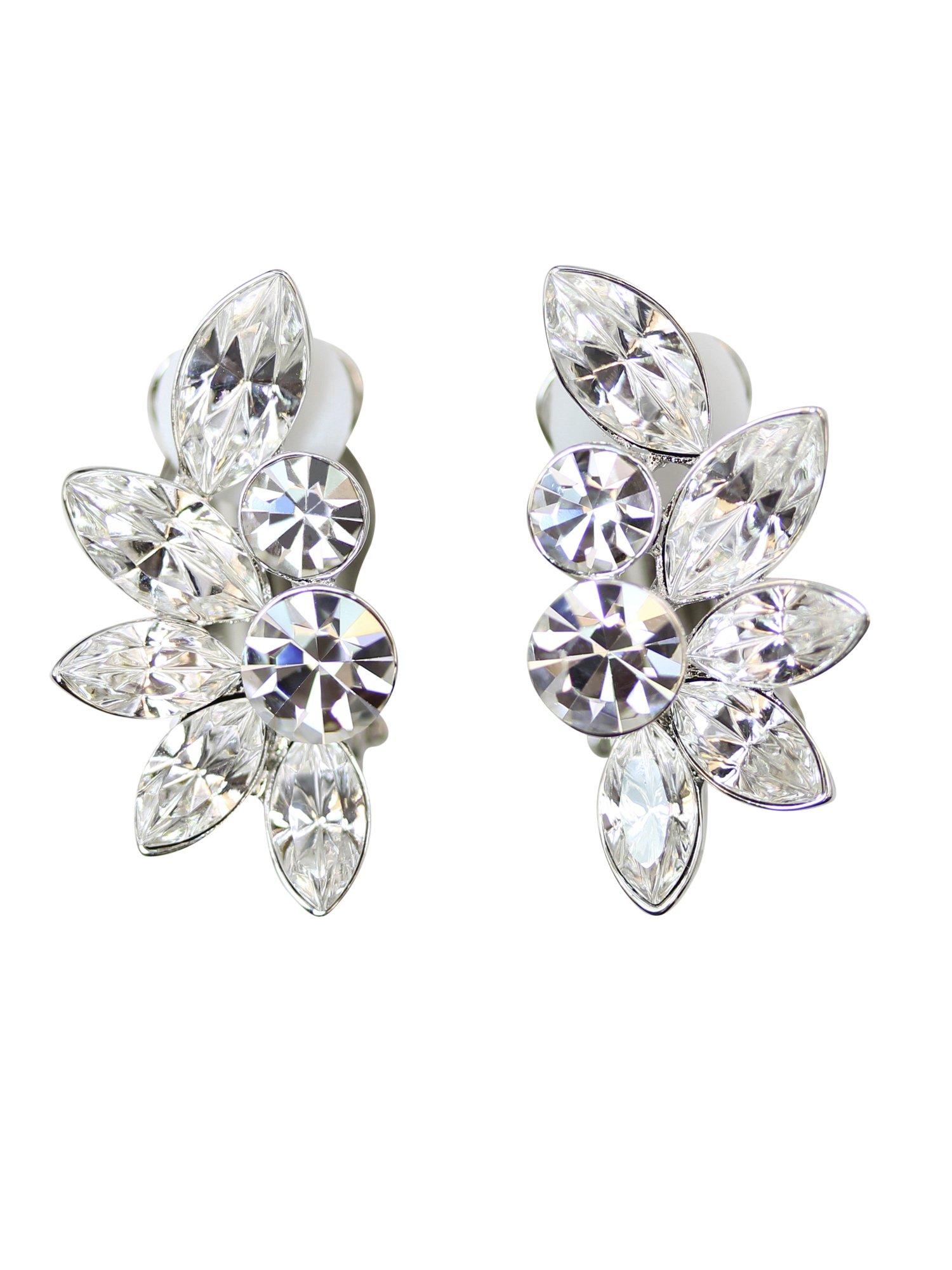 Boucles d'oreilles clip florales Faship au design romantique - 6