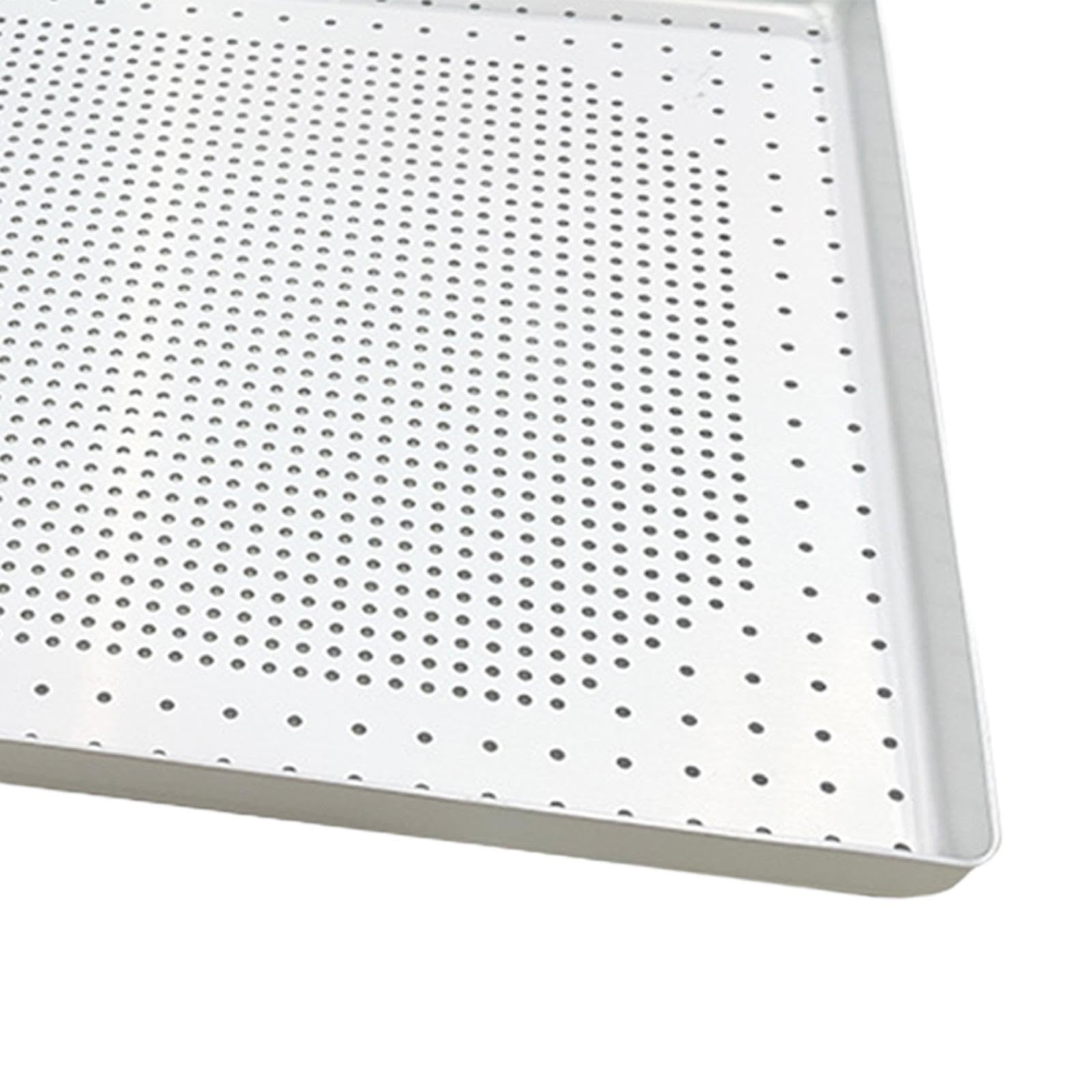 Amagogo Pizza Pan Kuchenform Crisper Blech Cookie Backblech Aluminiumlegierung Schnelle Wärmeleitung für Zuhause Zusammenkünfte Festlichkeiten Partys Und Tägl, Mehrfarbig, 30x37x3cm