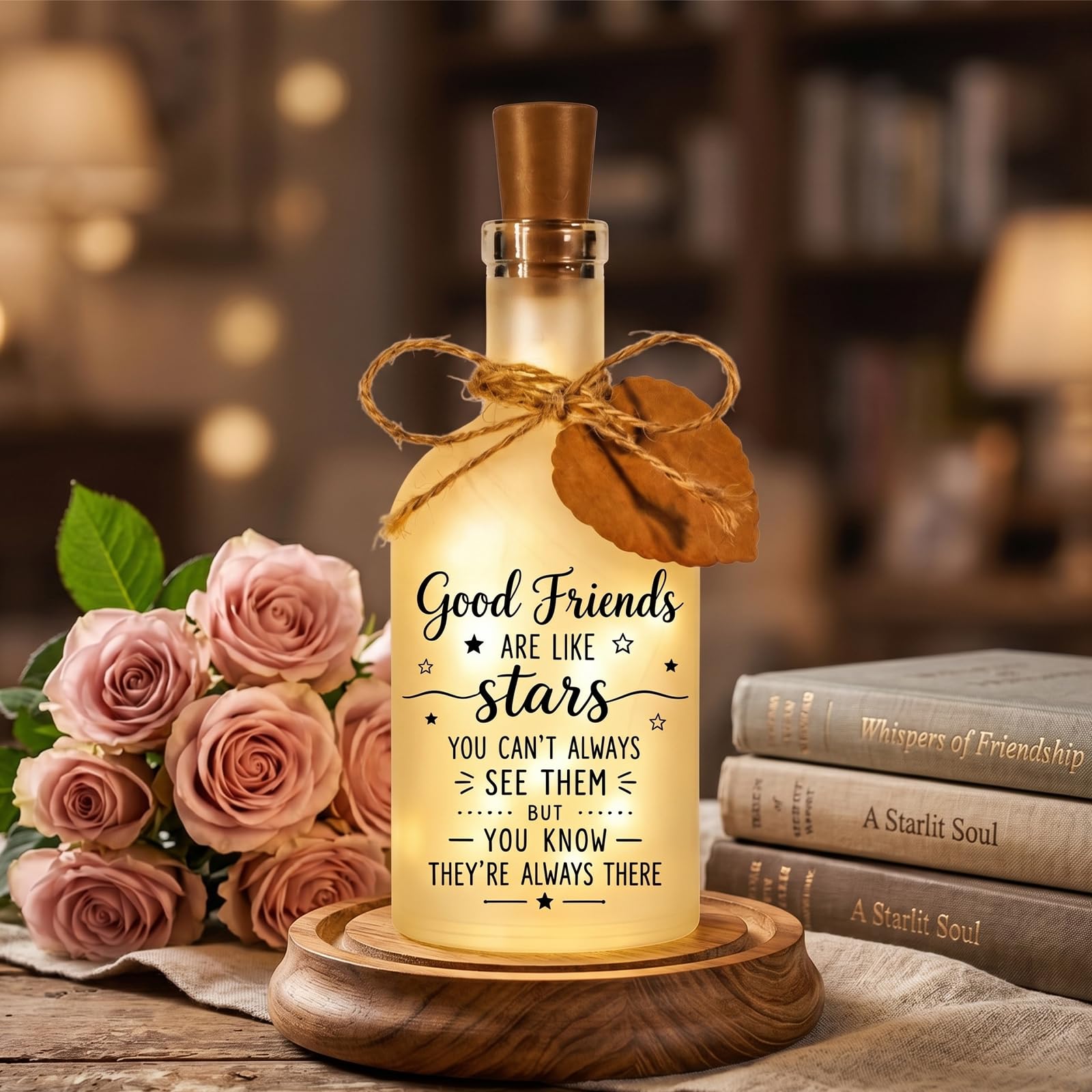 Friendship Gifts For Women: LED Glowing Bottle Friendship Keepsake