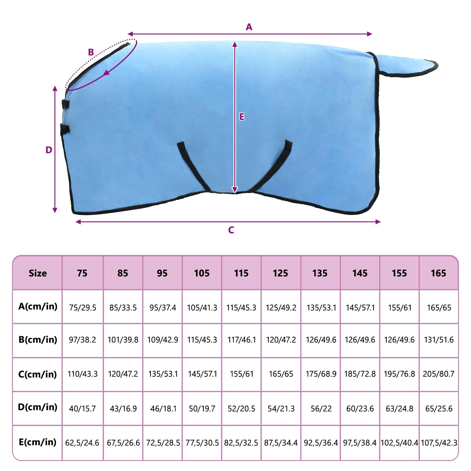 Manta para caballos Aqua de 115 cm, poliéster, transpirable, impermeable, resistente al viento, con cuello extraíble y bolsillo para el vientre para pastos, protección al aire libre contra el