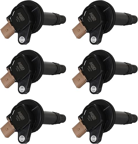 MSD 825763 Bobinas de encendido, negro, paquete de 6 (conector de 3 pines)