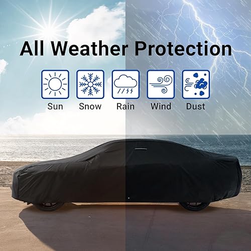 Miniatura 9 de iCarCover Funda de automóvil personalizada de alta calidad para Chevrolet 150, 210 1953-1956, 2 puertas, 4 puertas, impermeable, para todo tipo de