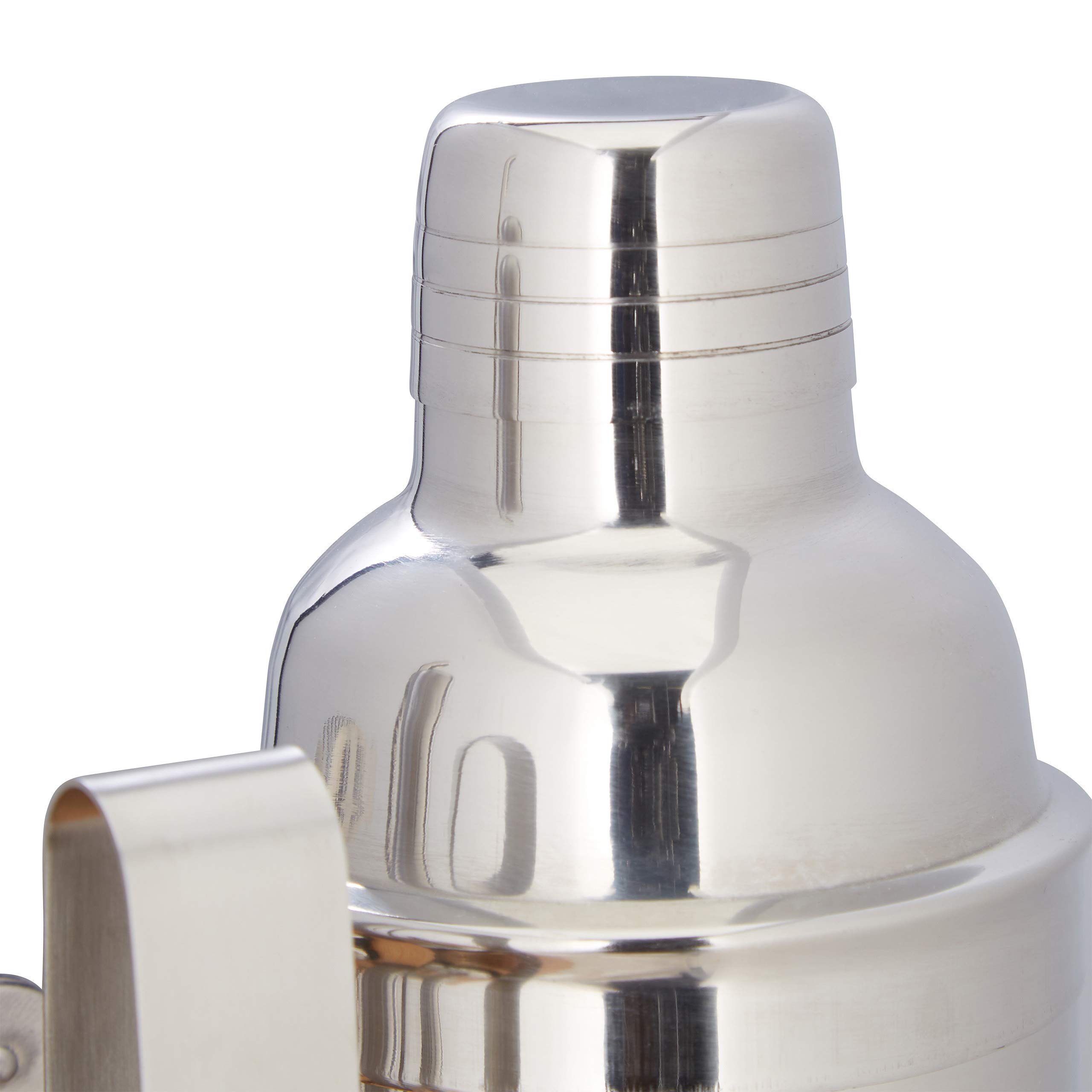 Relaxdays Set da Cocktail, 11 Accessori per Barman, Kit con Supporto, Shaker, Misurino, Pinza Ghiaccio, Argento Naturale