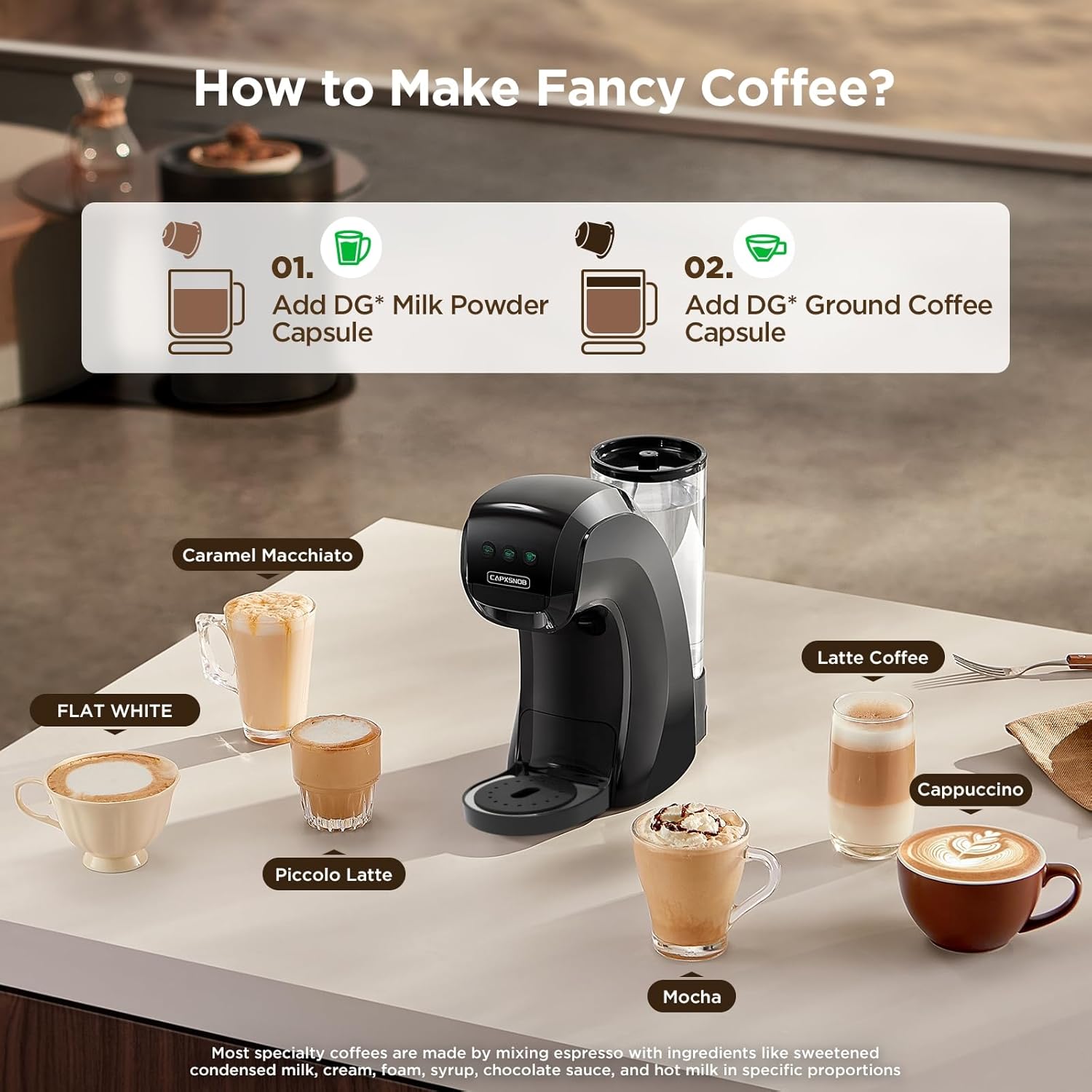 Warriors1 Single Serve Coffee Maker for Keurig K Dominican