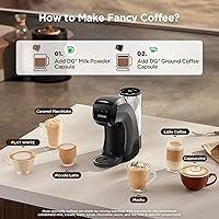 Vista 8 de Warriors1 Máquina de Café de Una Sola Porción para Cápsulas Keurig K Cup, Máquina de Espresso para Nespresso Original, Cápsulas Dolce Gusto, Café