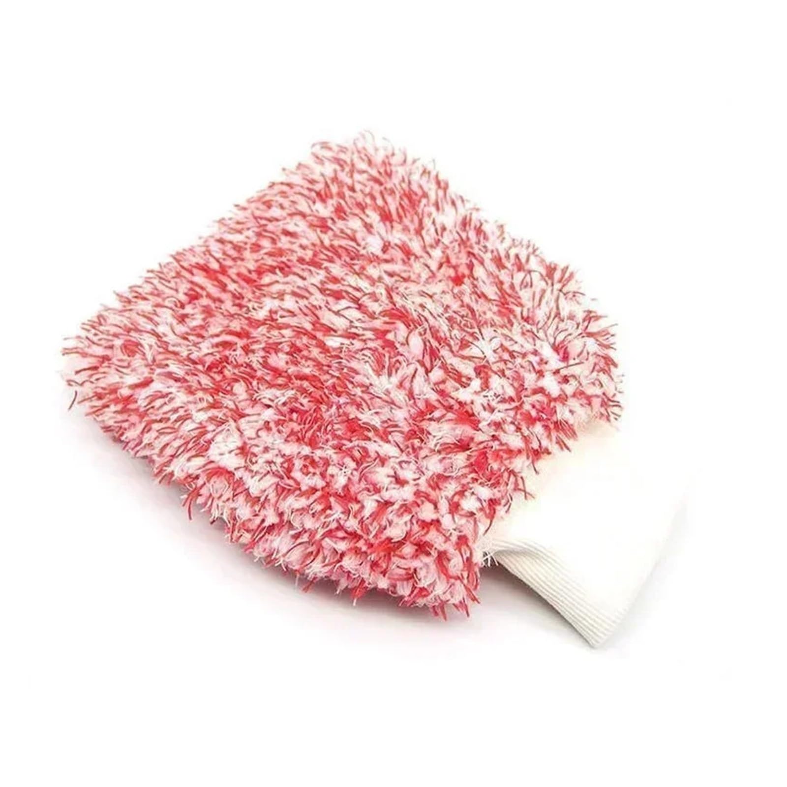 DYYEUAVT 2Pcs Thick Microfiber Wheel Wash Glove Portable Pocket For Detailing Car Gloves Cleaning Tool(Red)