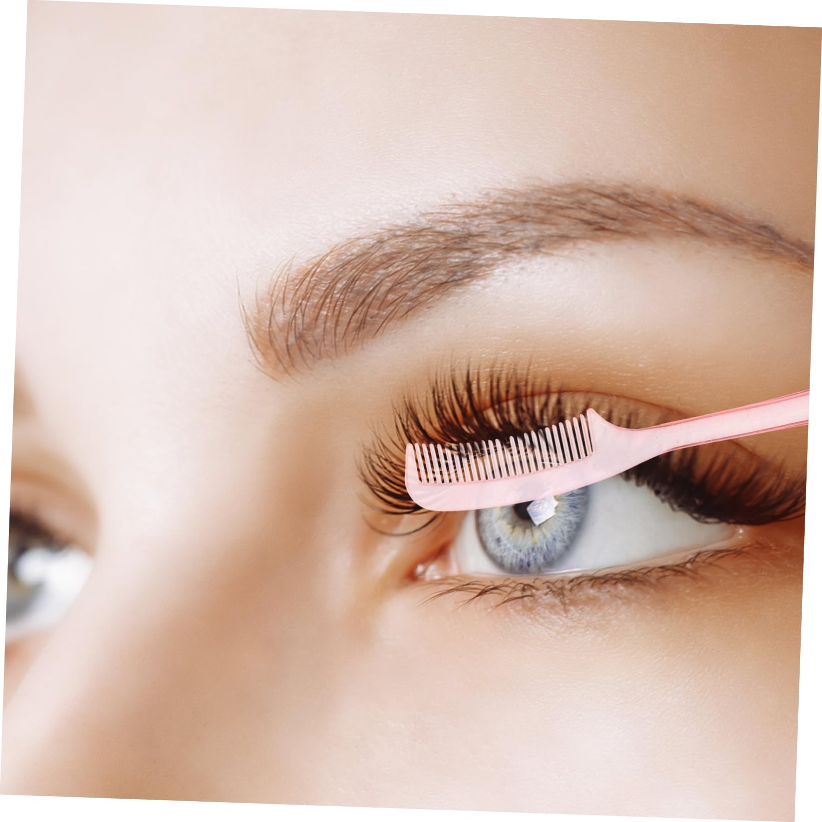 Angoily Eyelash Brush Eyebrow Comb Kit 100pcs Makeup Tools for Lash Extension Random Color