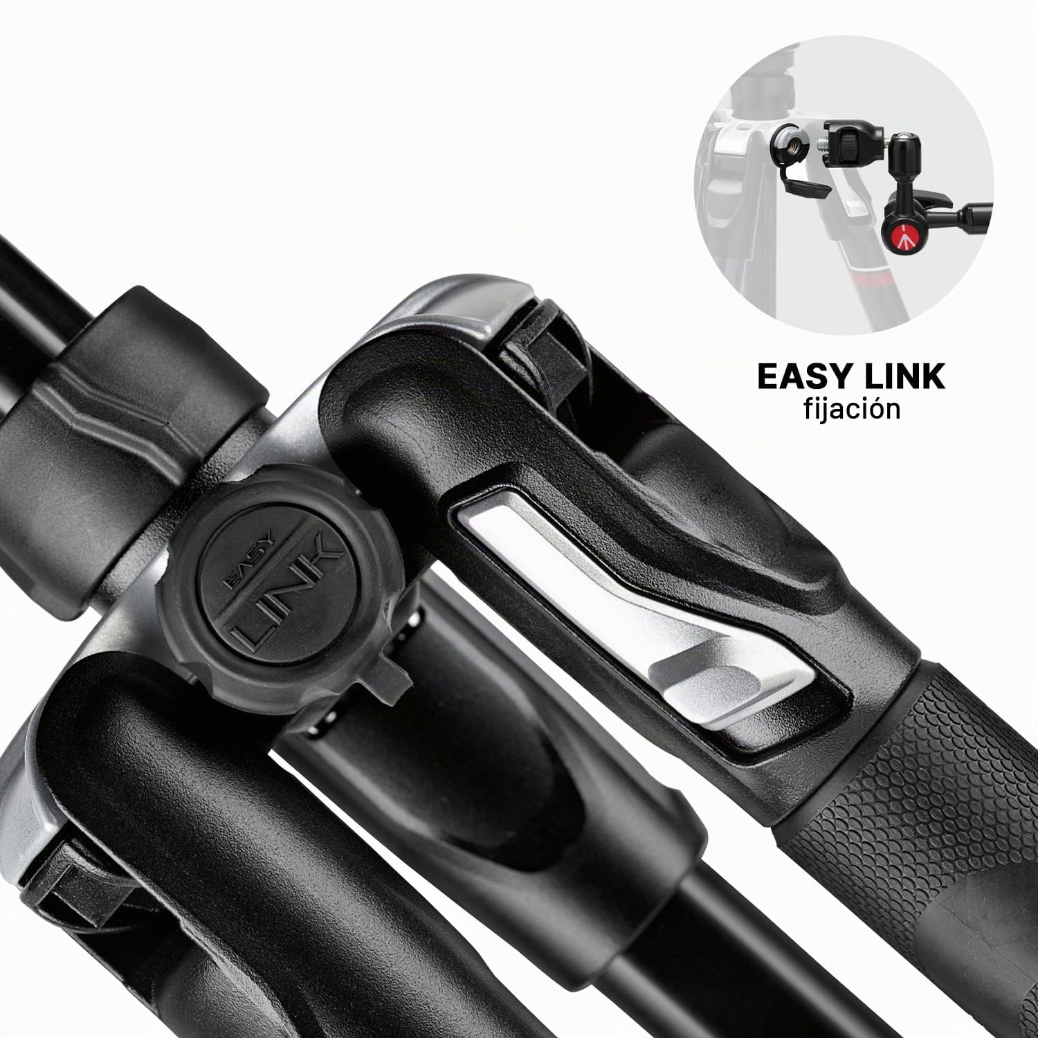 Manfrotto Befree 3-Way Live Advanced - Trípode y Cabezal de Aluminio para Cámaras y Videocámaras de hasta 6 kg, Ultracompacto - Accesorio para la Creación de Contenidos, Fotos y Videos