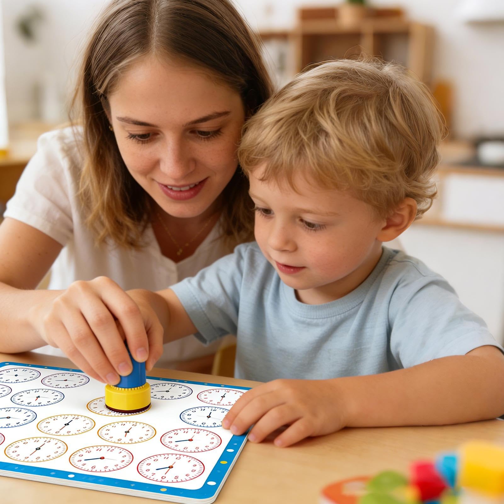 'orologio, Attività divertenti educative per imparare l'ora, 'orologio dei bambini, per l'aula per bambini a casa d'arte pittura scrapbook compleanno festa scuola e festa