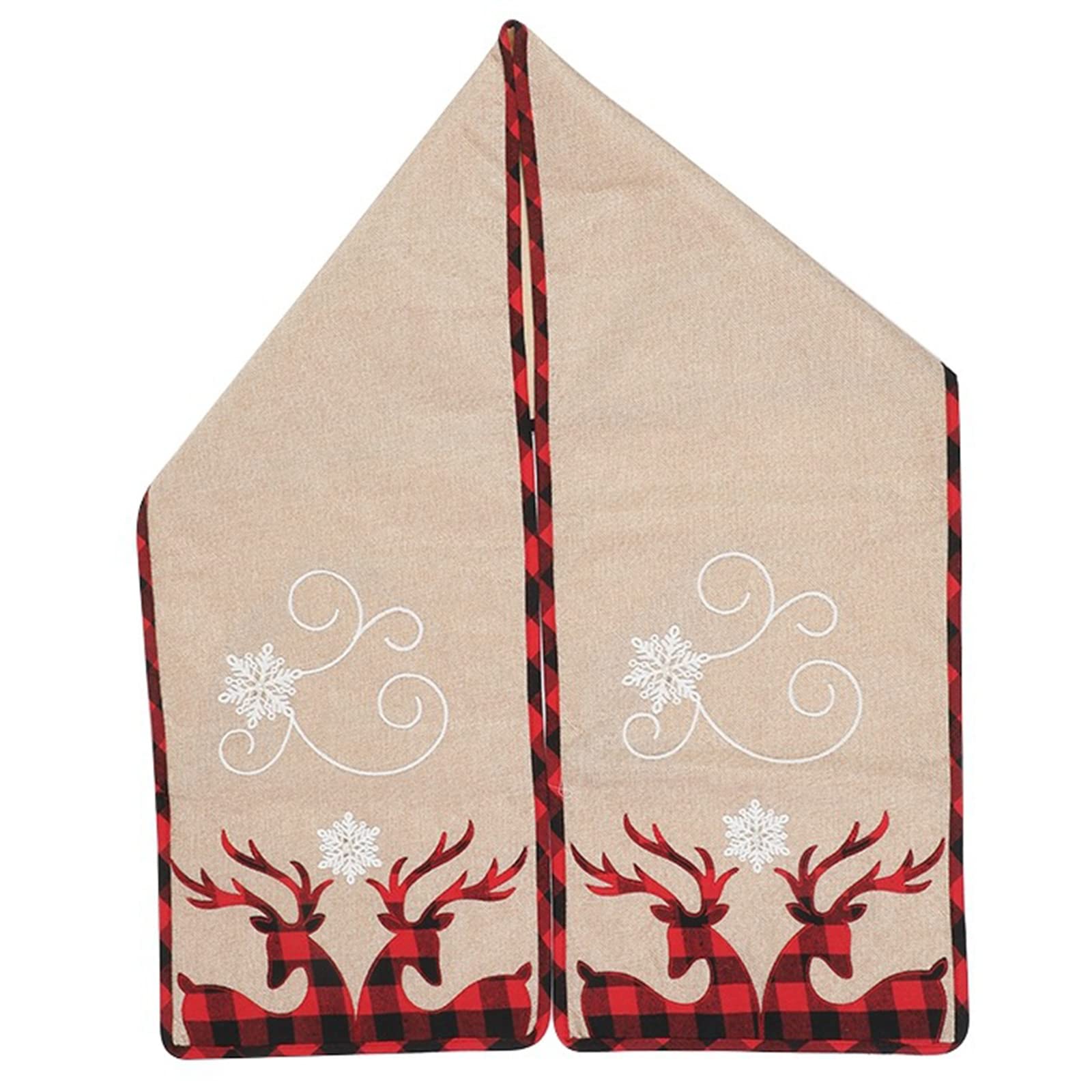 Farmhouse Table Runners Christmas Table Runner 72 Inch Long Dining Runner for Christmas Party Banquet Use Tablecloth for Outdoor Tables Large Rectangle Tablecloth for Rectangle Tables Fall Round