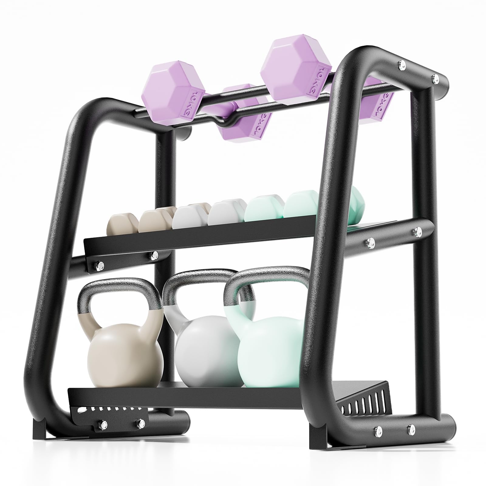Photo 1 of *ONLY BOX 2**CYBEOE 3 Tier Dumbbell Rack 600LB - Dumbbell & Kettlebell Weight Rack