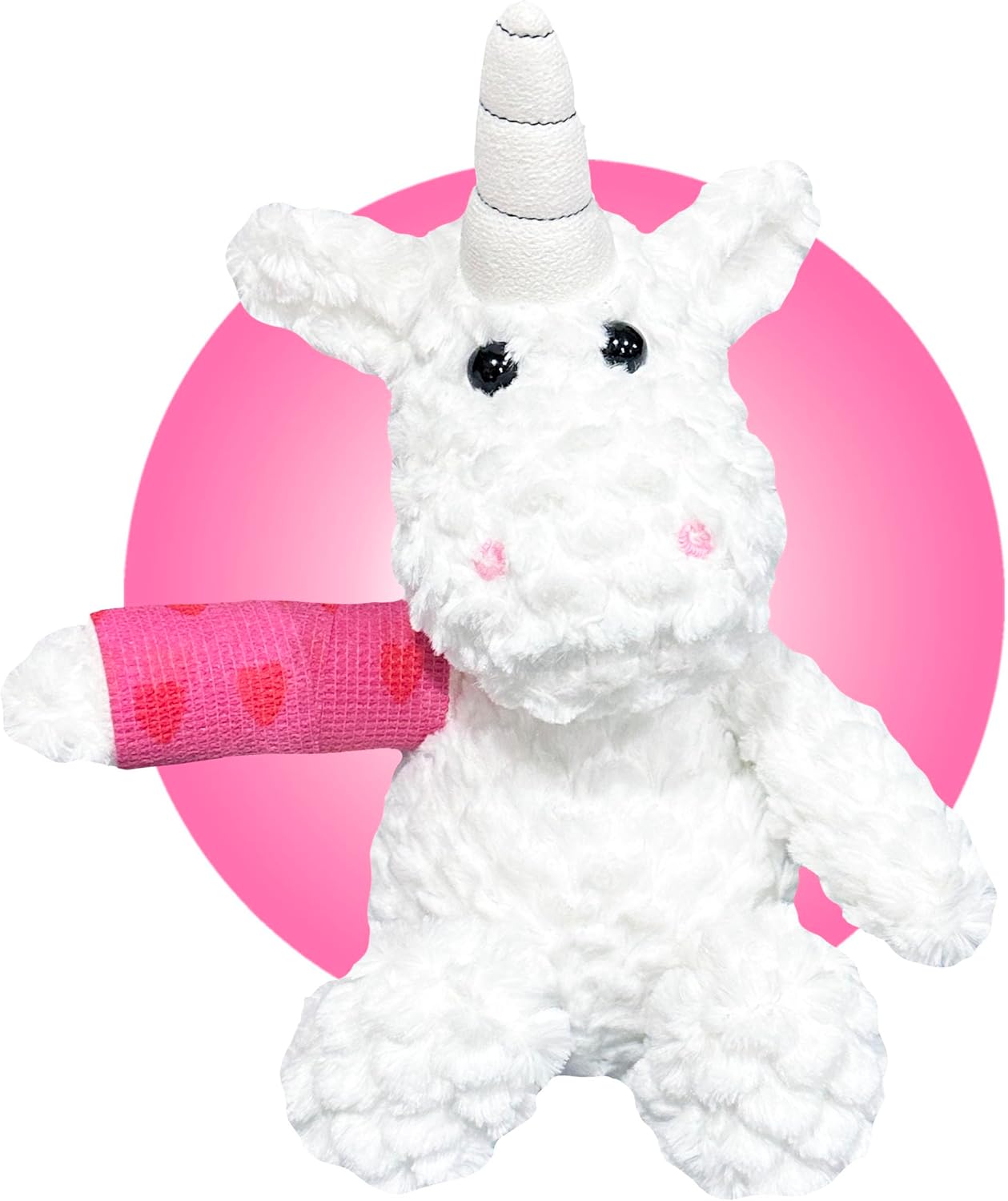 Stuffed Animals for Kids with Broken Arms - Stuffed Unicorn with Cast On Arm or Leg - Cast Location and Color Fully Customizable - Broken Leg Gifts for Kids - Broken Bone Gifts (Unicorn)