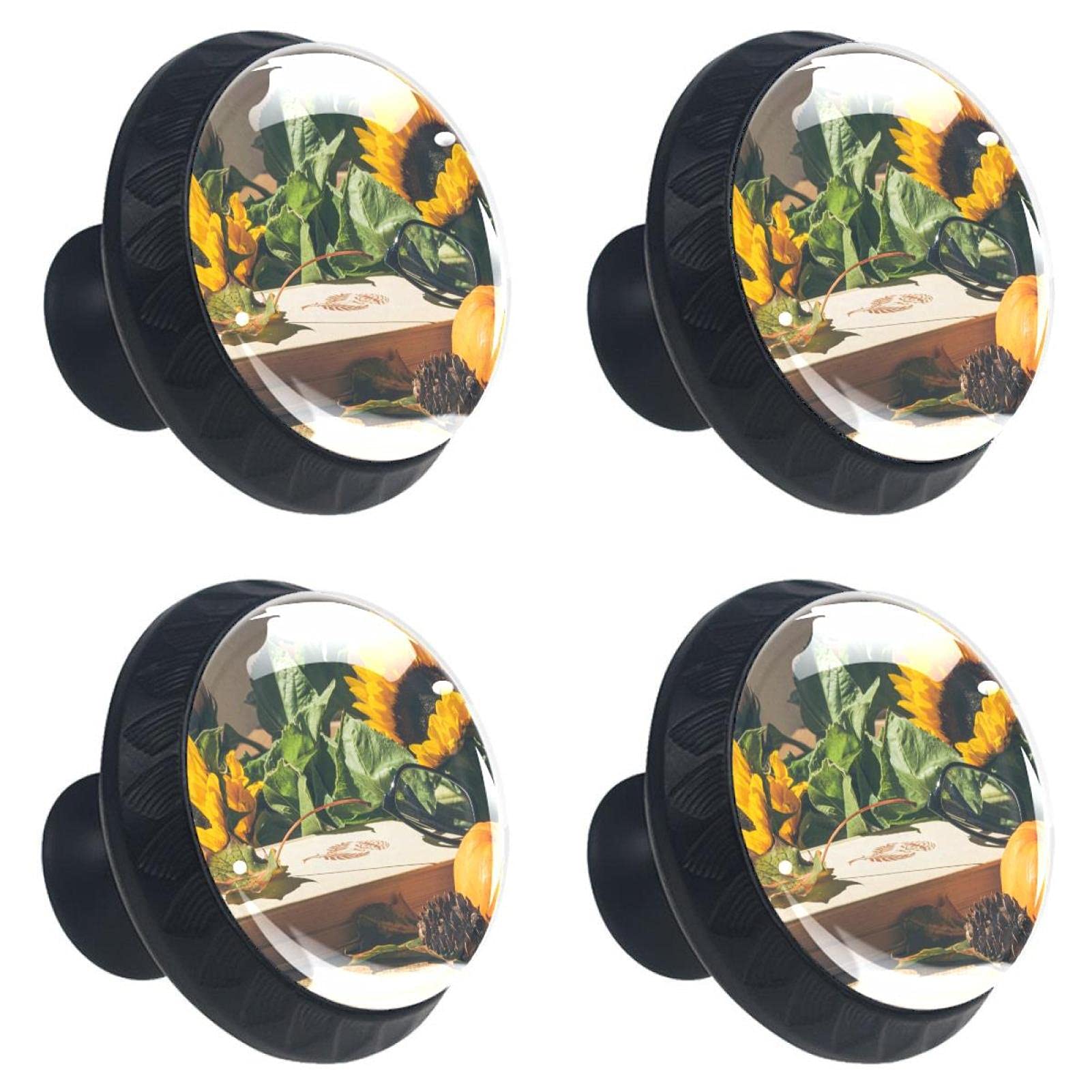 Boutons de tiroir en cristal automne pour relooker un meuble de salon