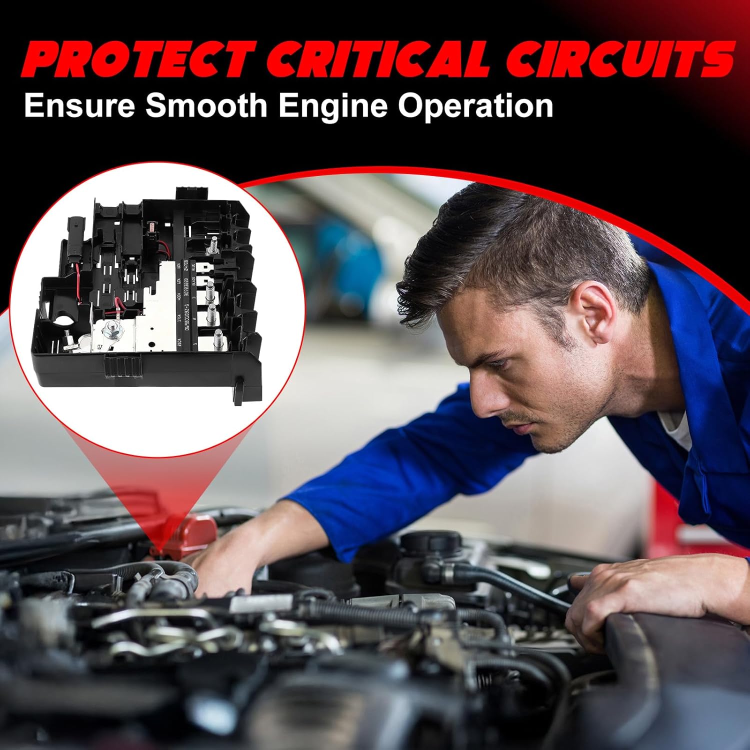 84646133 Battery Distribution Engine Compartment Fuse Block Fit for Chevy Silverado 1500 Suburban Tahoe 2019-2025 Fuse Box Replace# 84977658, 85015815, 84493555