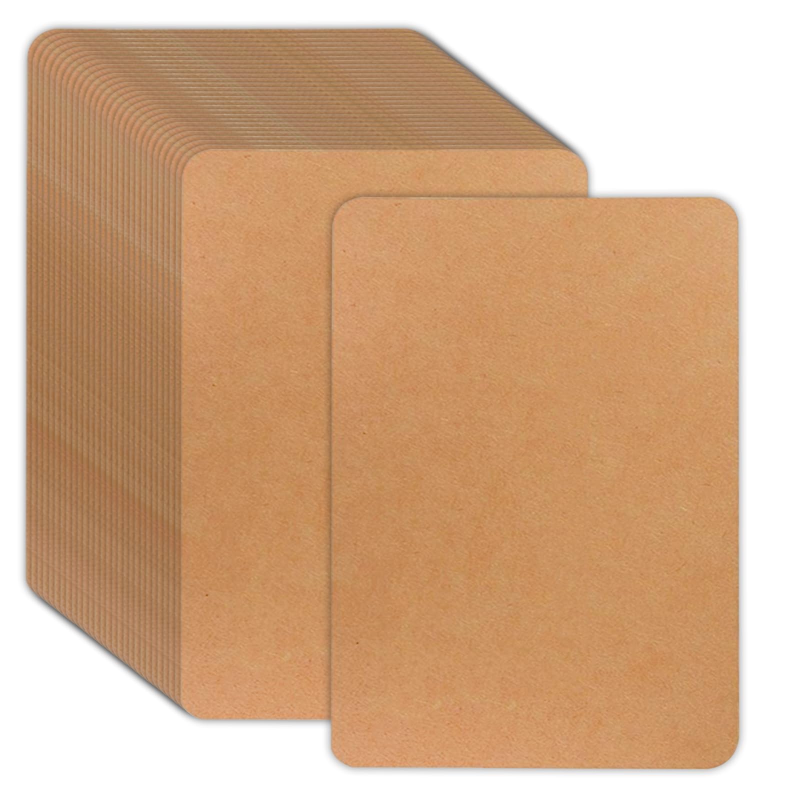 100 A6 Blanko-Karten Aus Kraftpapier - 350g/m² Für DIY Projekte & Grußkarten