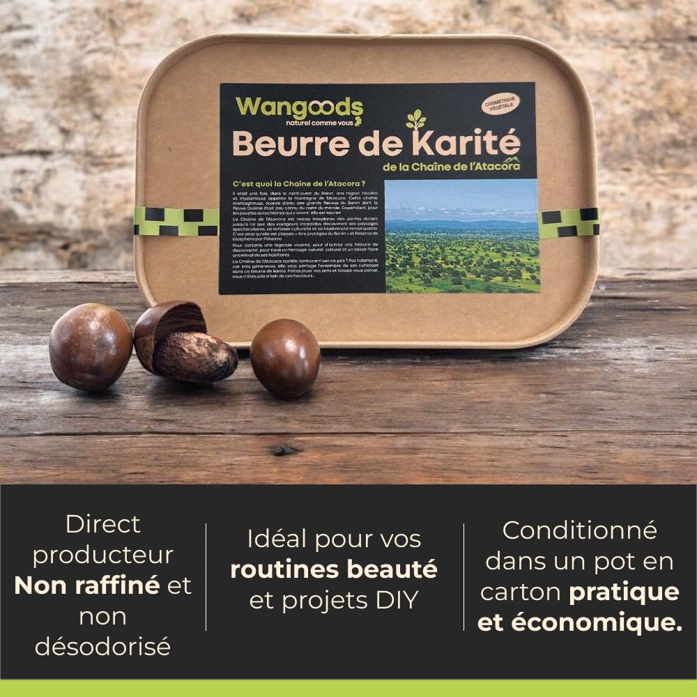 100% naturalne masło shea - słoik 900 g - intensywne nawilżenie i pielęgnacja naprawcza - Wielofunkcyjność: ciała, włosów i twarzy - Wangoods