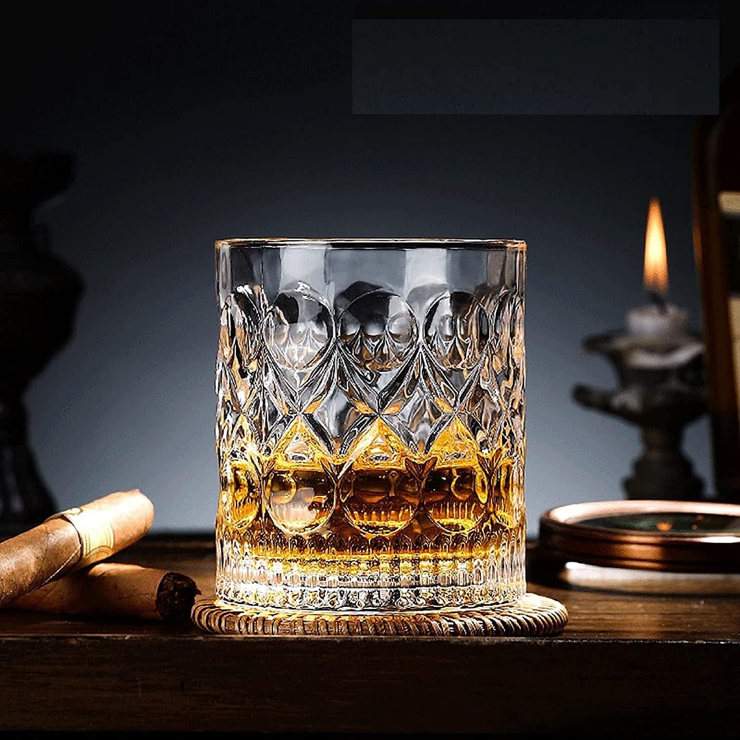 Clear Whiskey Glasses - 2 Pack 300ml -9