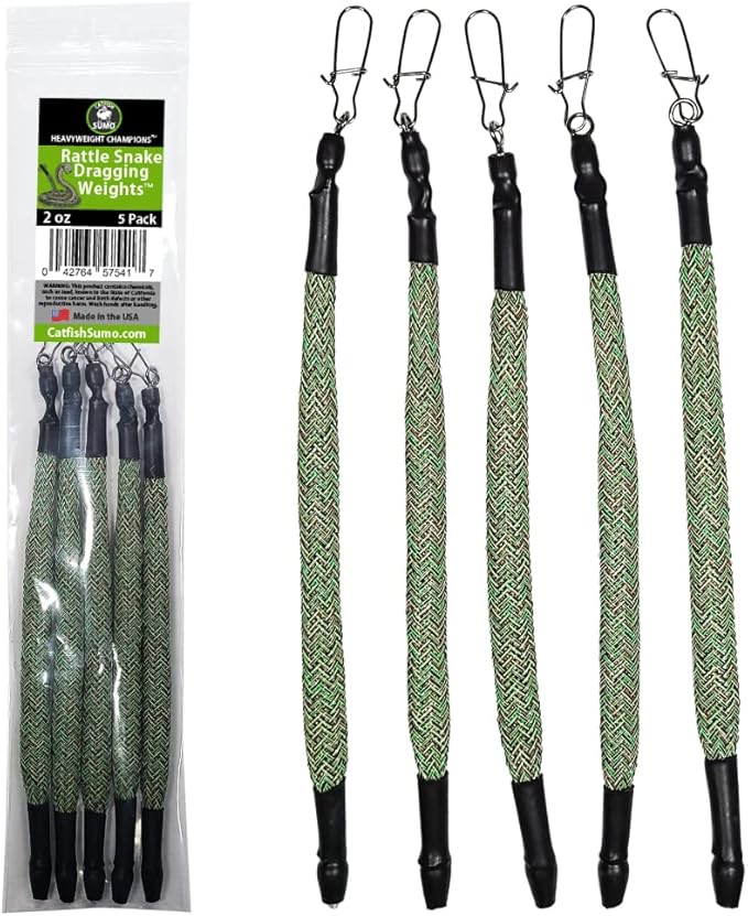Rattle Snake Dragging Weights, Snagless Sinkers for