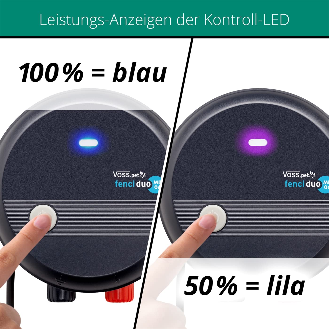 VOSS.PET fenci MD06 Weidezaungerät 12V 230V, Haus, Hof, Pferde, Hunde, Hühner, Wildtiere, Elektrozaungerät, Elektrozaun, Weidezaun