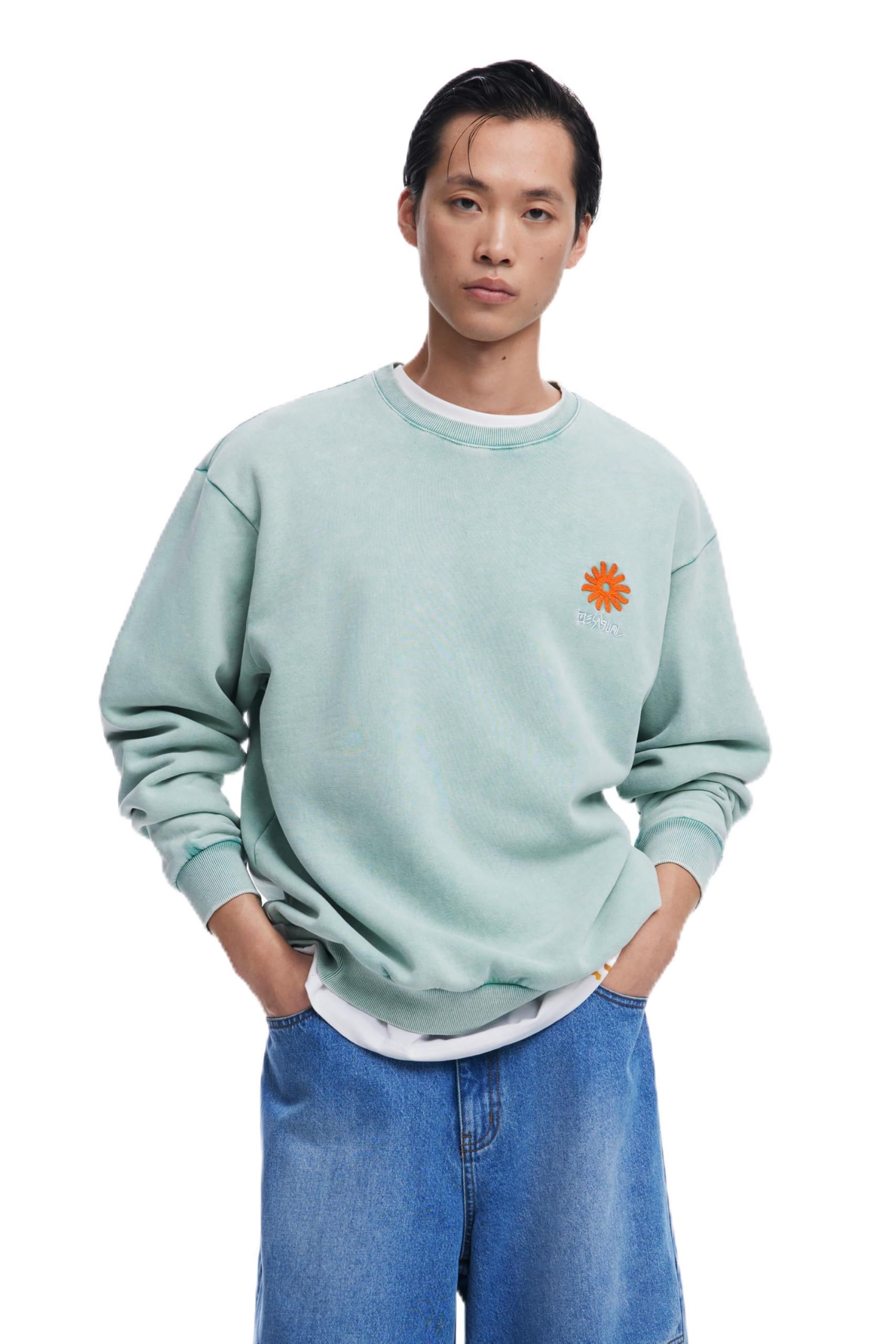 BuenaVida embroidered sweatshirt - BLUE - S