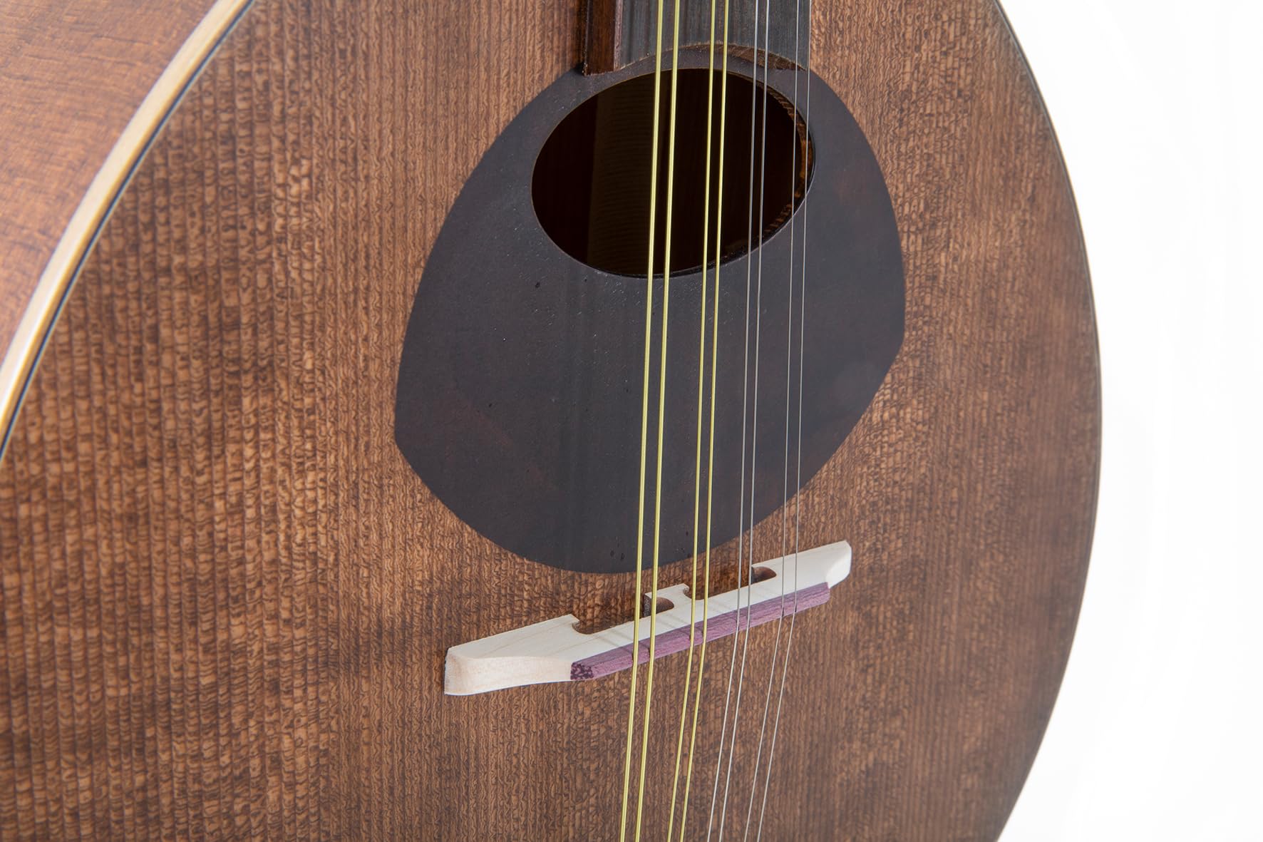 GEWA Mandolino Pro Arte Antique - Mandolino piatto - Forma portoghese - Tavola armonica in abete massello - Fondo/fasce in acero massello - Finitura antica opaca - Made in Europe