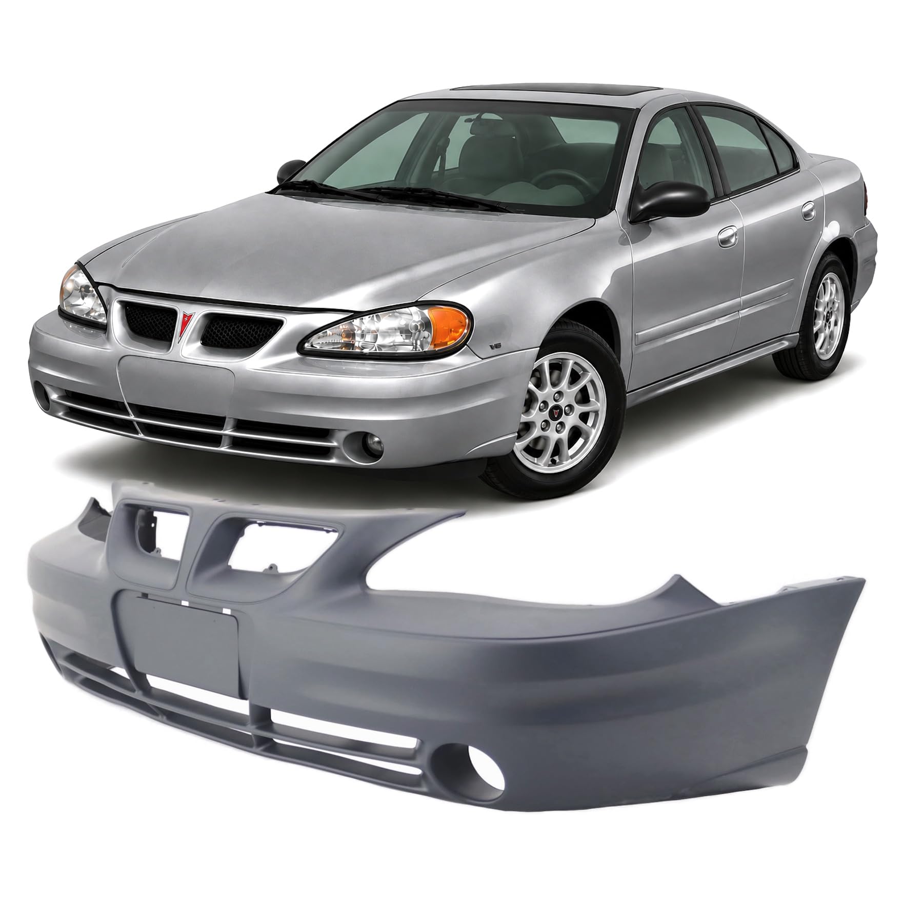 FitParts Compatible with Pontiac Grand Am 2003–2005 Front Bumper Cover