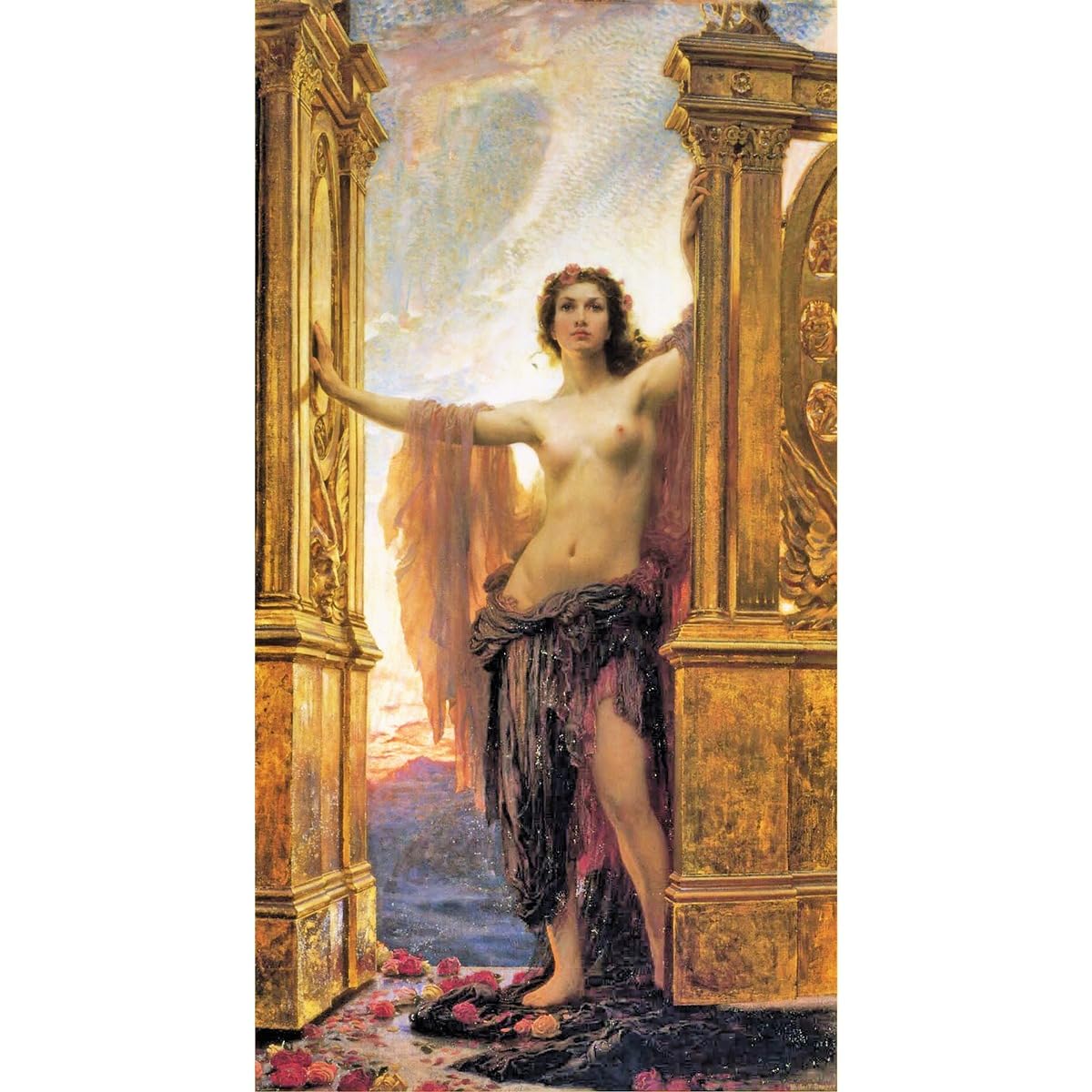 Toile imprimée design The Gates of Dawn 1900 déco murale 76x101 cm