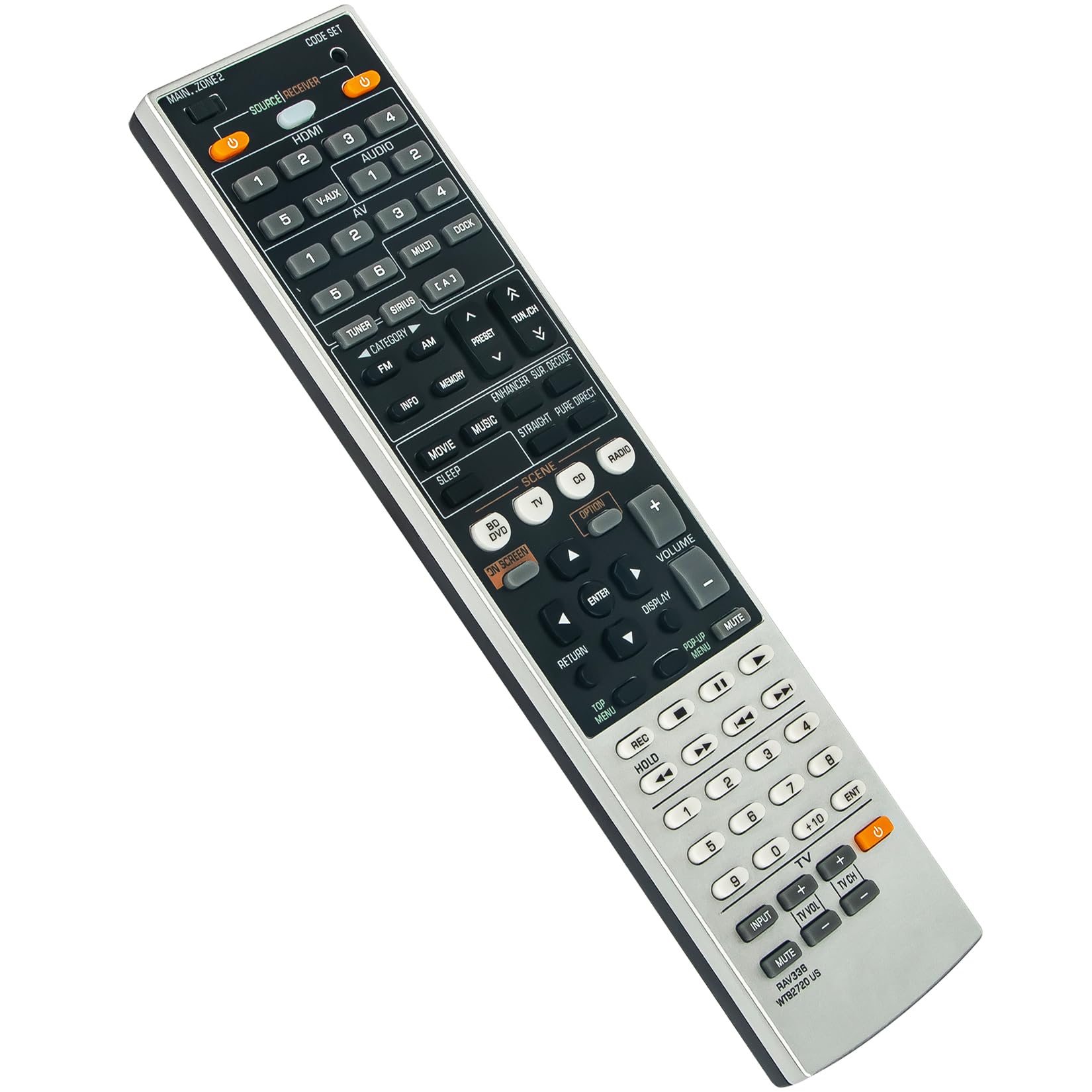 Replacement Remote Control For Yamaha RX-V765 RX-V665 HTR-3067 HTR-5064 YHT-4910U RX-V377 Receivers