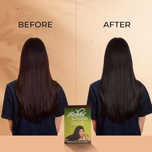 Miniatura 4 de Reshma Beauty Henna Hair Color Pure Natural & Organic Dye with Goodness of Herbs (chocolate oscuro, paquete de 12)
