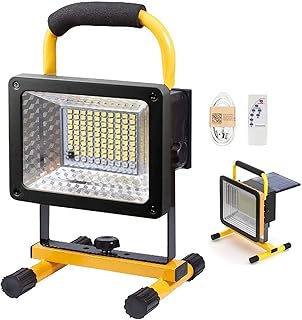 UYZ Proyector de construcción LED súper Brillante de 200W con Control Remoto, Reflector de Exterior portátil Recargable, iluminación de 3 Modos, batería de 13200mAh, Luces de Trabajo Impermeable