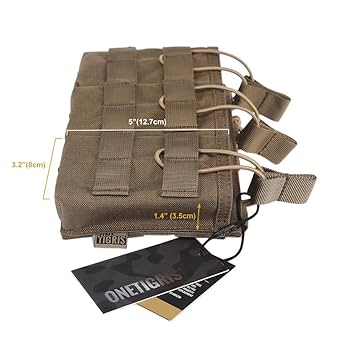 Amazon.co.jp: OneTigris トリプルマガジンポーチ 3連オープン