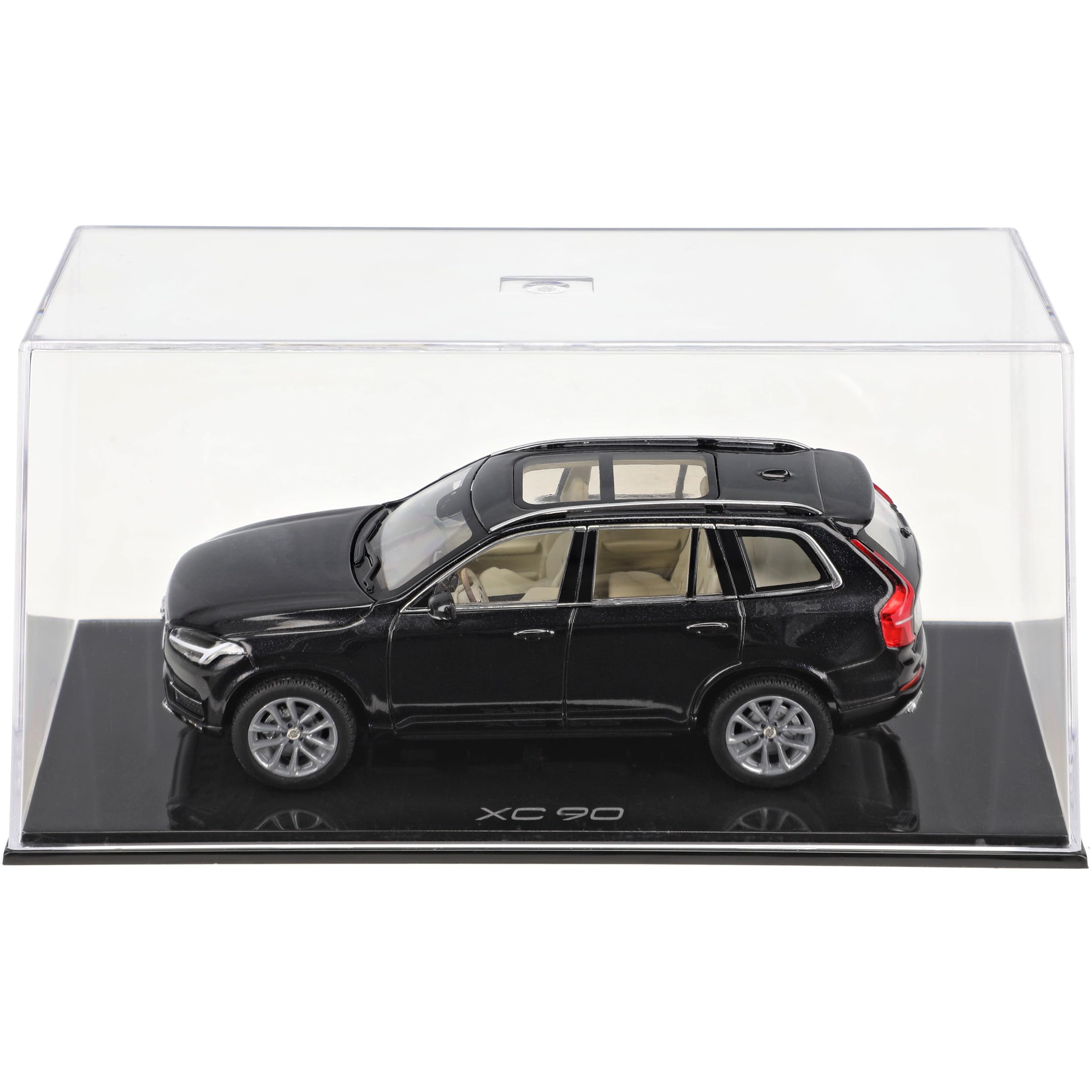 alles-meine.de GmbH Volvo XC90 SUV Onyx Schwarz 2. Generation Ab 2015 1/43 Norev Modell Auto mit individiuellem Wunschkennzeichen