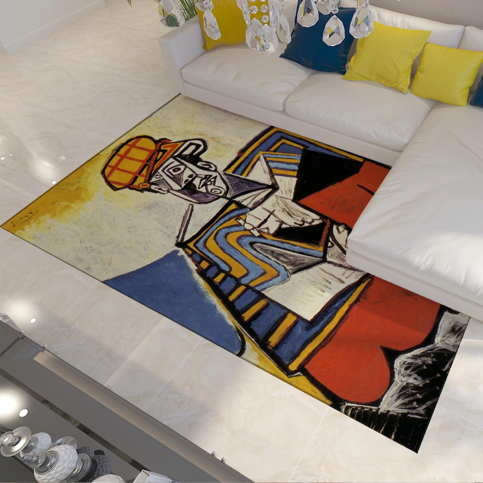 Tapis fumeurs pour le salon lavable 60x120cm tapis cuisine antidérapant