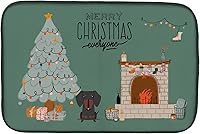 Vista 146 de Caroline's Treasures CK7824DDM - Tapete absorbente para secado de platos con diseño de bulldog inglés, rojo y blanco, para encimera de cocina, 14 x