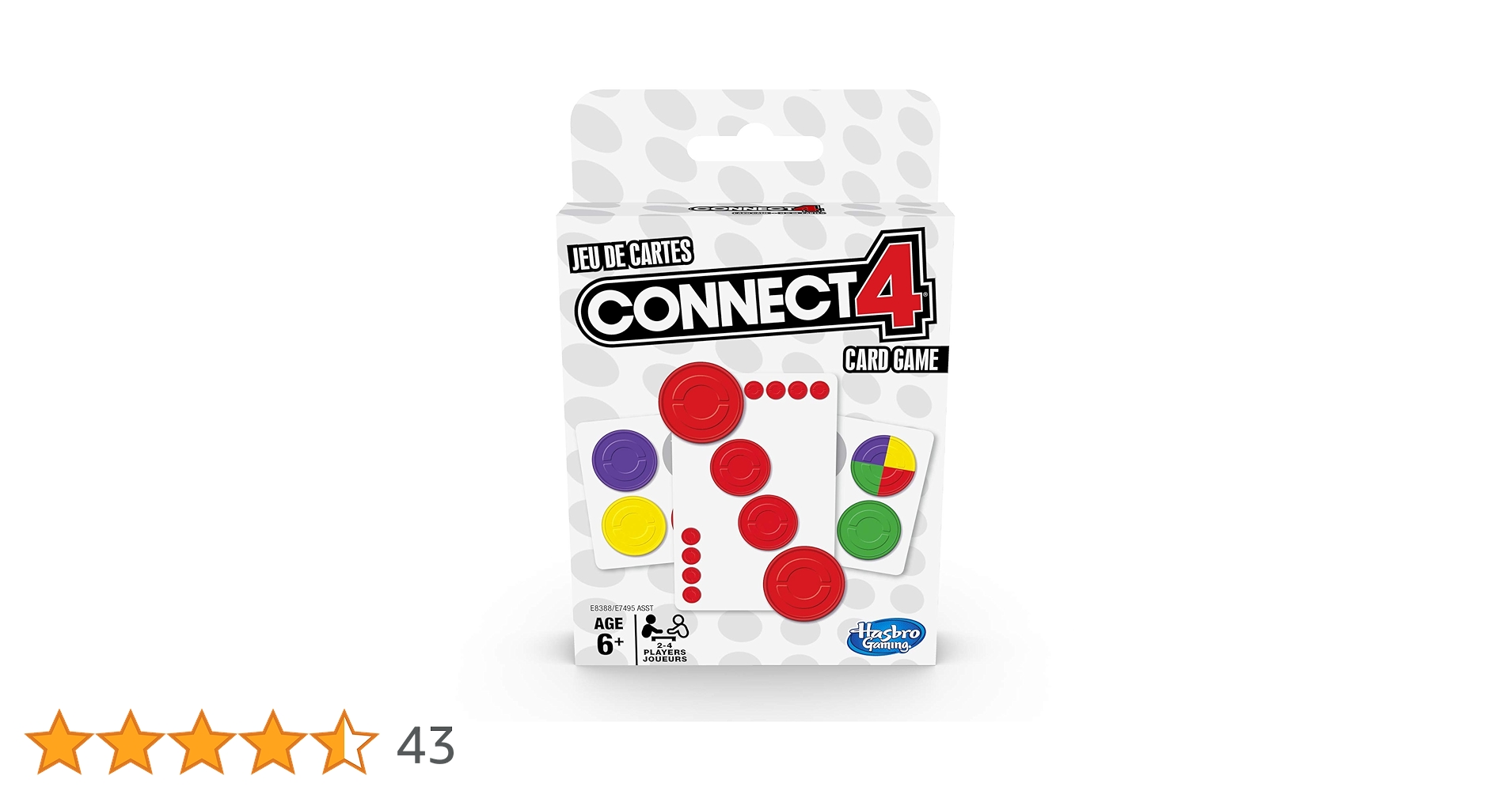 PC 4 Childrenページ Connect 4 Card Game for Kids Ages 6 and Up, 2-4 Players 4-in
